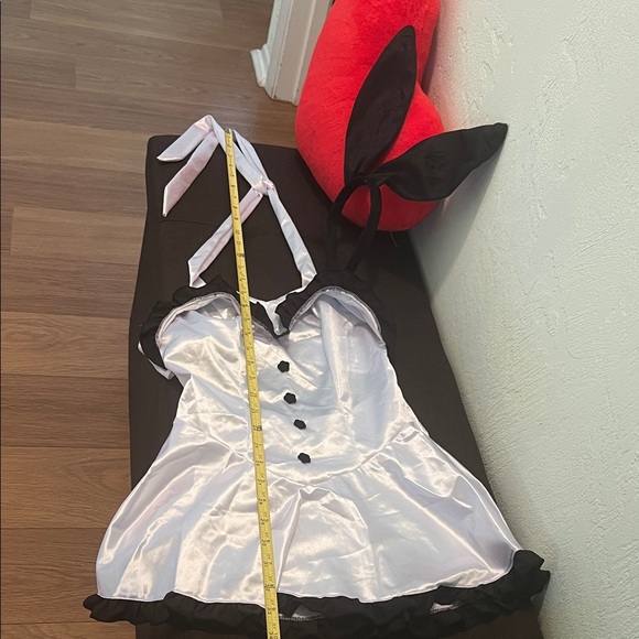 #1577** Bunny Costume with Ears - Black and White - Picture 6 of 9